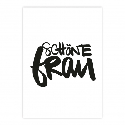 Postkarte / SCHÖNE FRAU